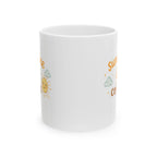 sunshine & coffee Mug | Cute Girly Coffee Mug | Pink Aesthetic Coffee Cup | Coffee Lover Gift | Feminine Ceramic Mug
