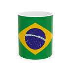 Brazil Flag Mug | Patriotic Coffee Cup | Gift for Expats, Brazil Heritage & Travelers
