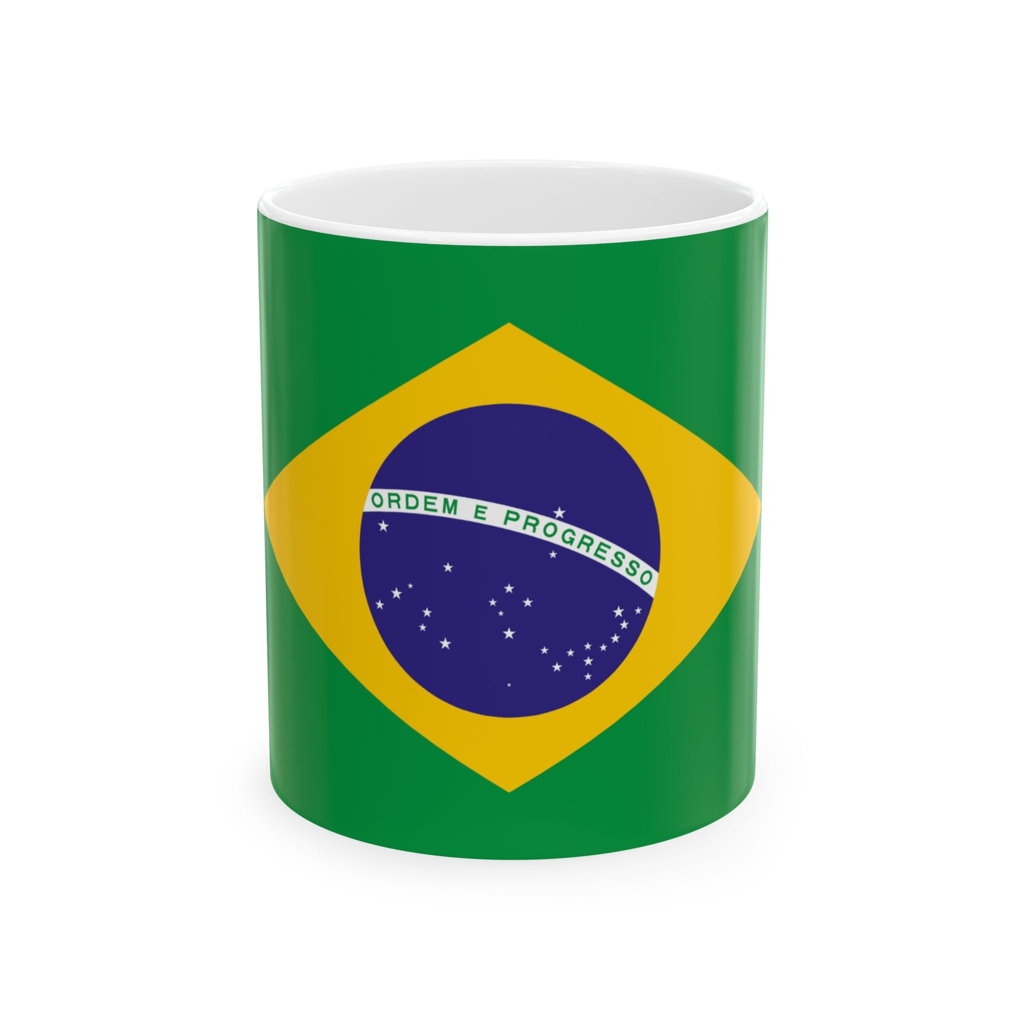 Brazil Flag Mug | Patriotic Coffee Cup | Gift for Expats, Brazil Heritage & Travelers