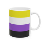 Nonbinary Pride Mug | Nonbinary Flag Coffee Cup | LGBTQ+ Pride Gift | Queer Community Mug