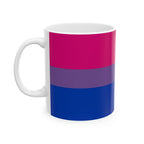Bisexual Pride Mug | Bisexual Flag Coffee Cup | LGBTQ+ Pride Gift | Queer Community Mug