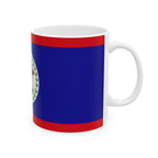 Belize Flag Mug | Patriotic Coffee Cup | Gift for Expats, Belize Heritage & Travelers