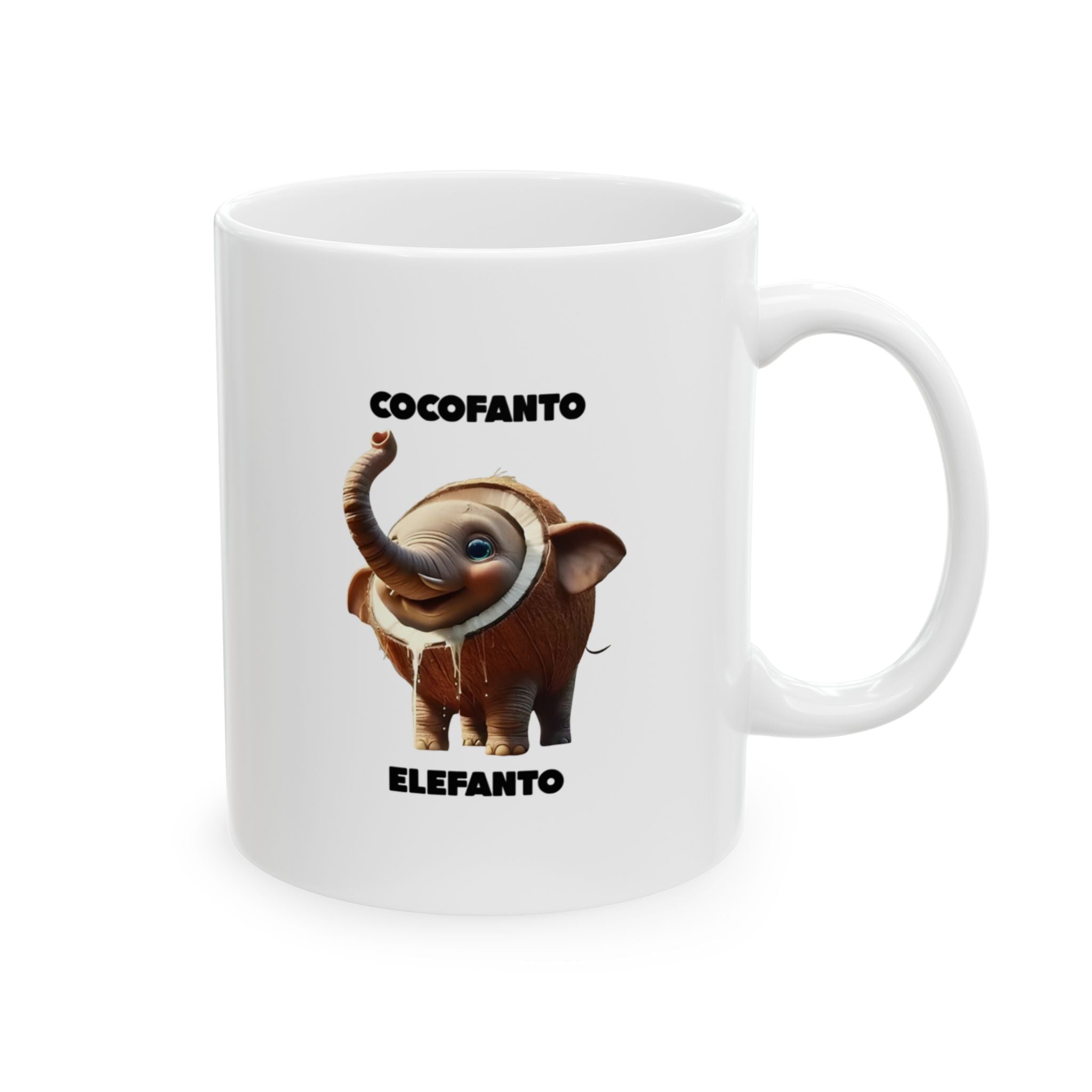 Cocofanto Elefanto Mug | Italian Brainrot Mug | Funny Meme Coffee Mug | Viral TikTok Gift | Ceramic Coffee Cup