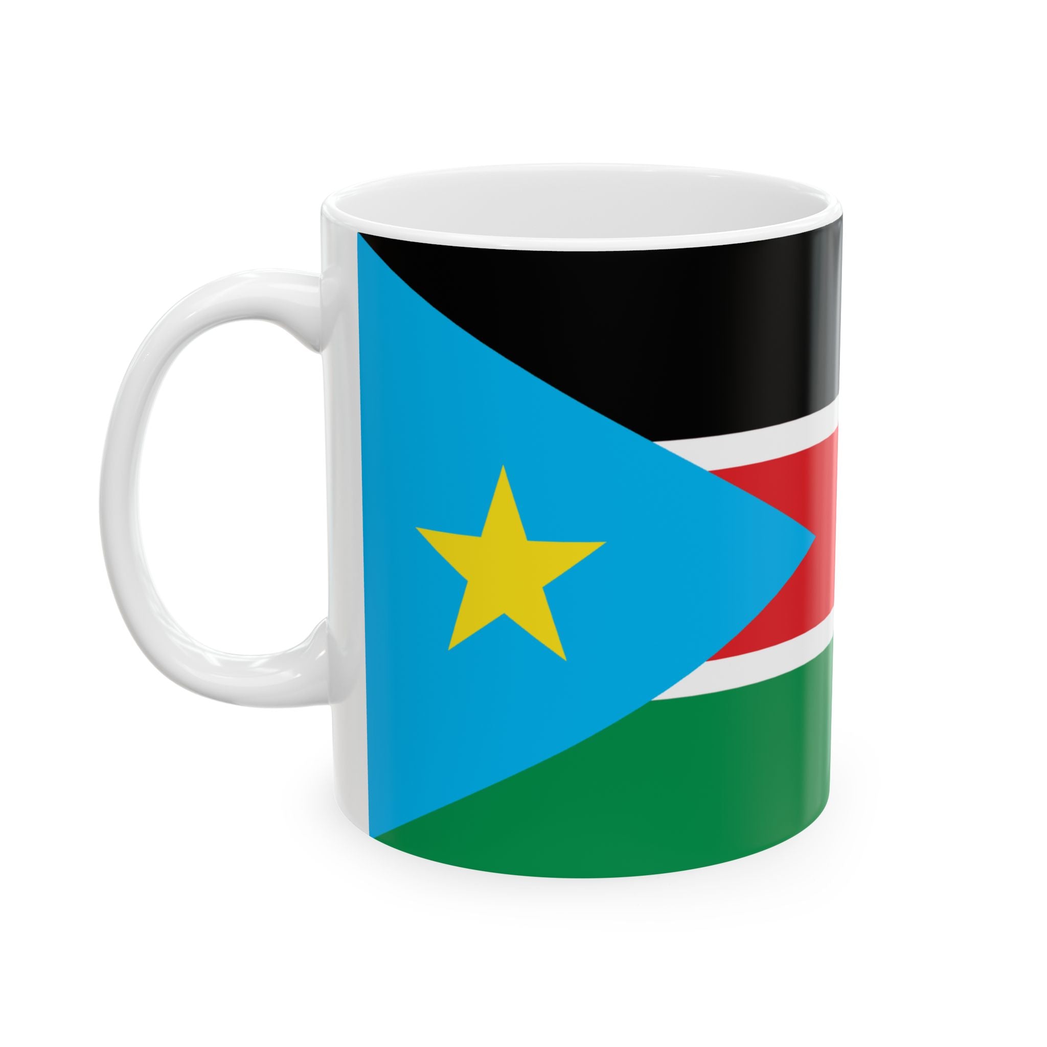 South Sudan Flag Mug | Patriotic Coffee Cup | Gift for Expats, South Sudan Heritage & Travelers