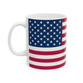 United States Flag Mug | Patriotic Coffee Cup | Gift for Expats, United States Heritage & Travelers