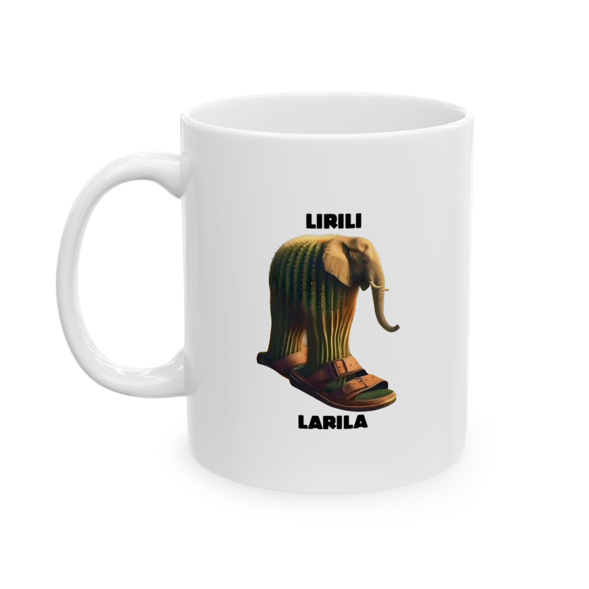 Lirili Larila Mug | Italian Brainrot Mug | Funny Meme Coffee Mug | Viral TikTok Gift | Ceramic Coffee Cup