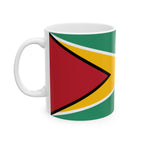 Guyana Flag Mug | Patriotic Coffee Cup | Gift for Expats, Guyana Heritage & Travelers