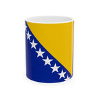 Bosnia and Herzegovina Flag Mug | Patriotic Coffee Cup | Gift for Expats, Bosnia and Herzegovina Heritage & Travelers