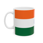 India Flag Mug | Patriotic Coffee Cup | Gift for Expats, India Heritage & Travelers