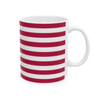 United States Flag Mug | Patriotic Coffee Cup | Gift for Expats, United States Heritage & Travelers
