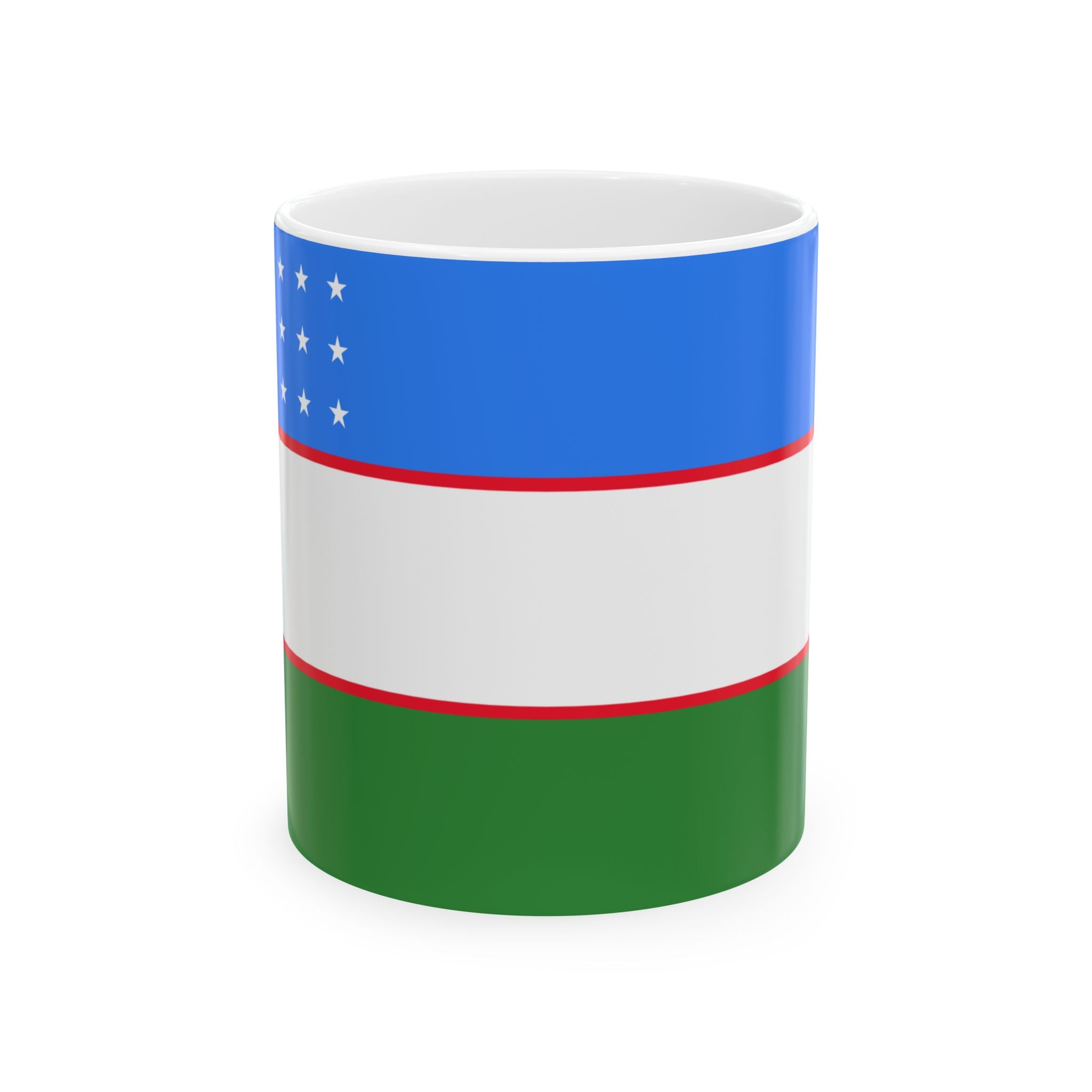 Uzbekistan Flag Mug | Patriotic Coffee Cup | Gift for Expats, Uzbekistan Heritage & Travelers