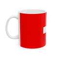 Switzerland Flag Mug | Patriotic Coffee Cup | Gift for Expats, Switzerland Heritage & Travelers