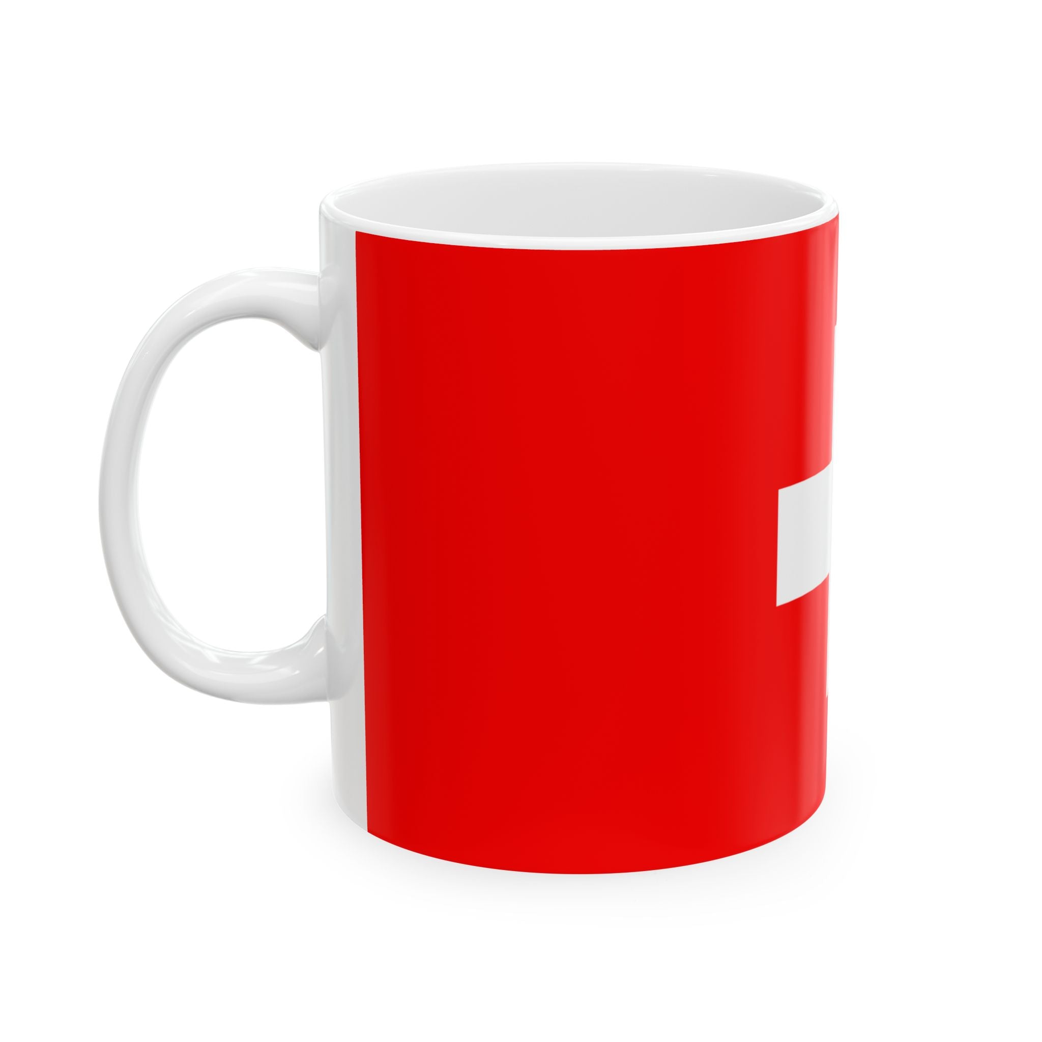 Switzerland Flag Mug | Patriotic Coffee Cup | Gift for Expats, Switzerland Heritage & Travelers