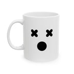 Shocked Face Mug Emoji Mug | Cute Minimalist Coffee Mug | Funny Ceramic Mug | Aesthetic Gift | Cute Coffee Cup