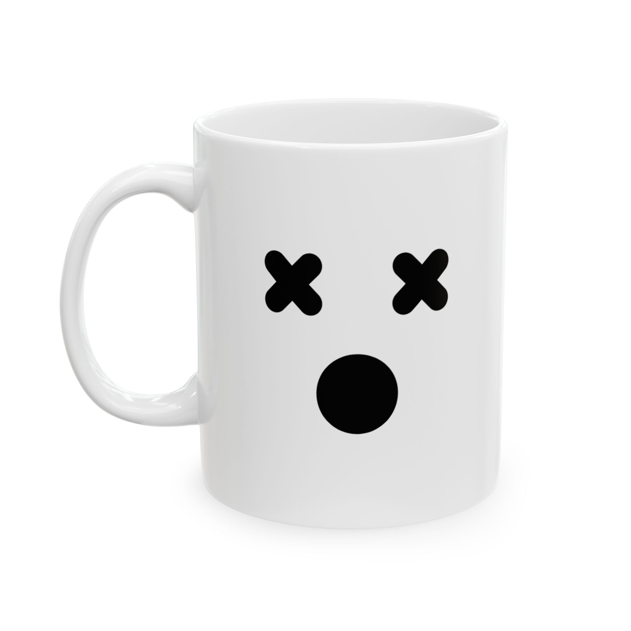 Shocked Face Mug Emoji Mug | Cute Minimalist Coffee Mug | Funny Ceramic Mug | Aesthetic Gift | Cute Coffee Cup