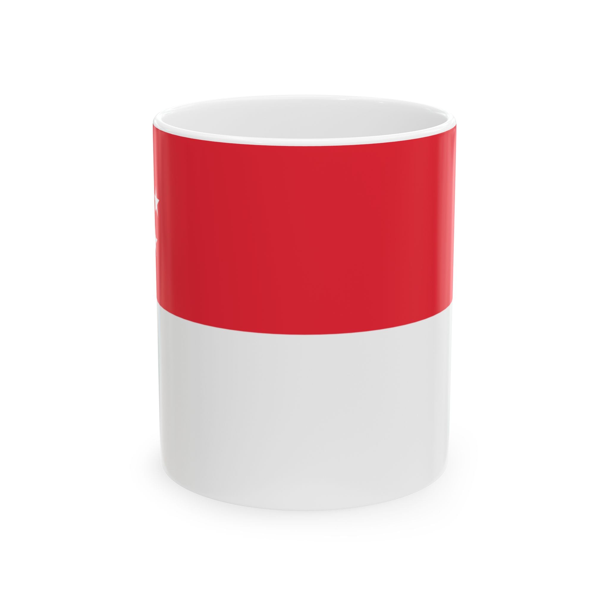 Singapore Flag Mug | Patriotic Coffee Cup | Gift for Expats, Singapore Heritage & Travelers