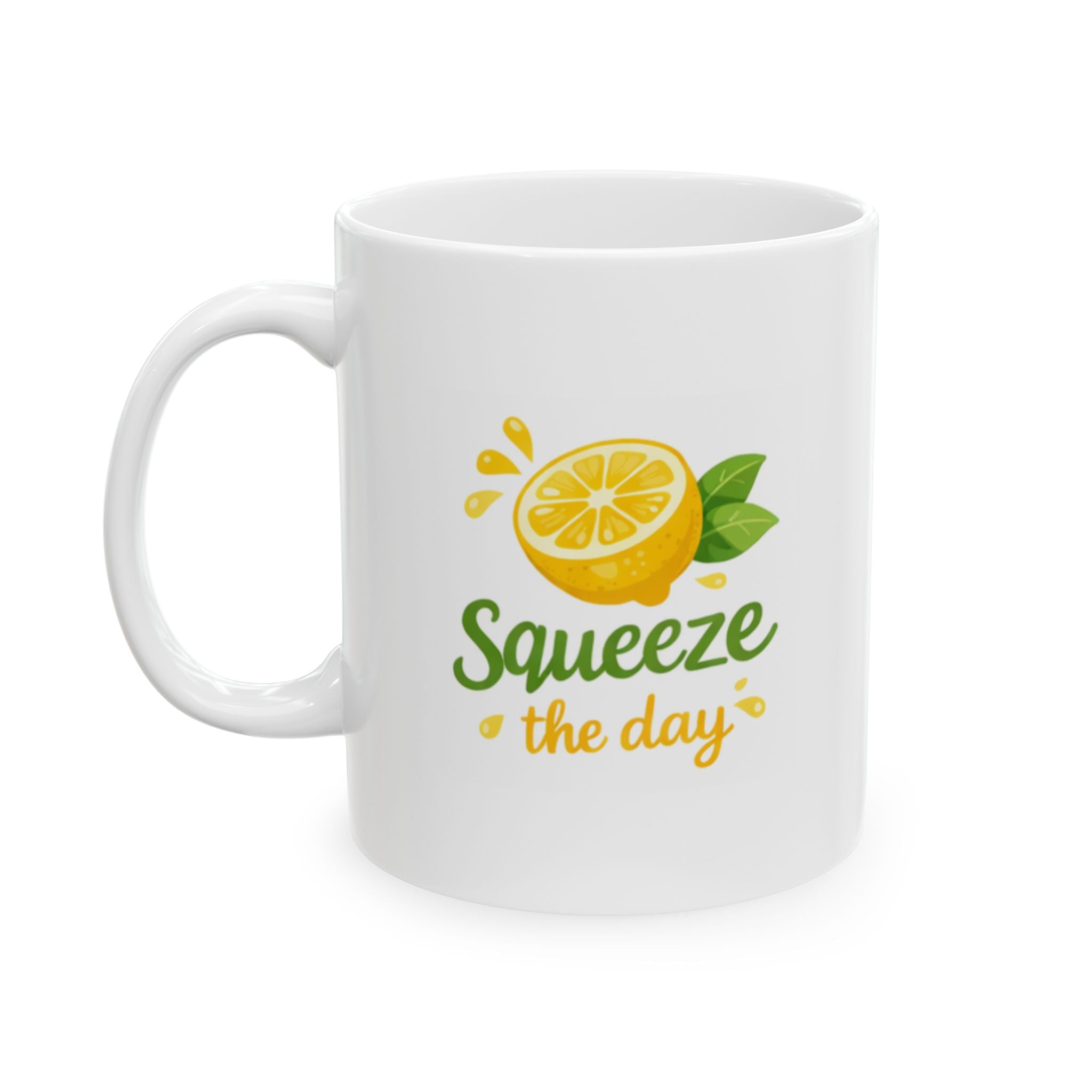 squeeze the day Summer Mug | Cute Coffee Mug | Beach Coffee Cup | Iced Coffee Mug | Summer Gift | Ceramic Mug