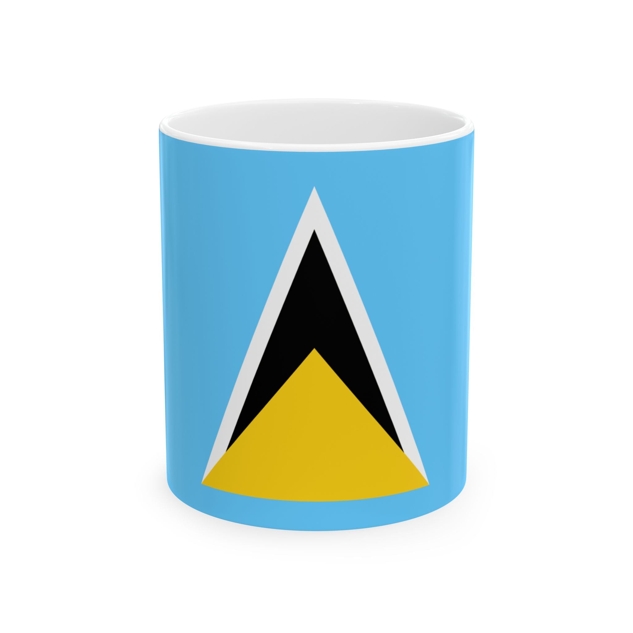 Saint Lucia Flag Mug | Patriotic Coffee Cup | Gift for Expats, Saint Lucia Heritage & Travelers