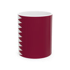 Qatar Flag Mug | Patriotic Coffee Cup | Gift for Expats, Qatar Heritage & Travelers
