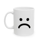 Sad Face Mug Emoji Mug | Cute Minimalist Coffee Mug | Funny Ceramic Mug | Aesthetic Gift | Cute Coffee Cup