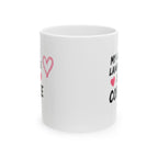 my love lauguage is coffee Mug | Funny Coffee Mug | Iced Coffee Lover Gift | Cute Coffee Cup | Coffee Addict Mug | Ceramic Mug