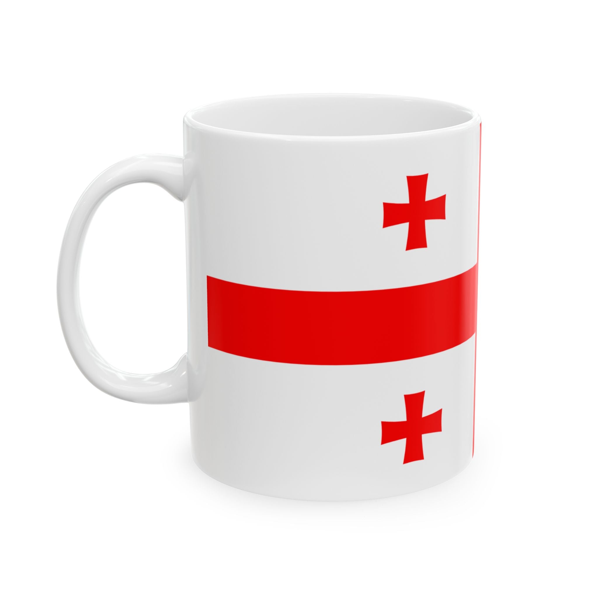 Georgia Flag Mug | Patriotic Coffee Cup | Gift for Expats, Georgia Heritage & Travelers