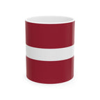 Latvia Flag Mug | Patriotic Coffee Cup | Gift for Expats, Latvia Heritage & Travelers