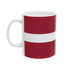 Latvia Flag Mug | Patriotic Coffee Cup | Gift for Expats, Latvia Heritage & Travelers