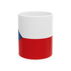 Czechia Flag Mug | Patriotic Coffee Cup | Gift for Expats, Czechia Heritage & Travelers