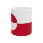 Greenland Flag Mug | Patriotic Coffee Cup | Gift for Expats, Greenland Heritage & Travelers