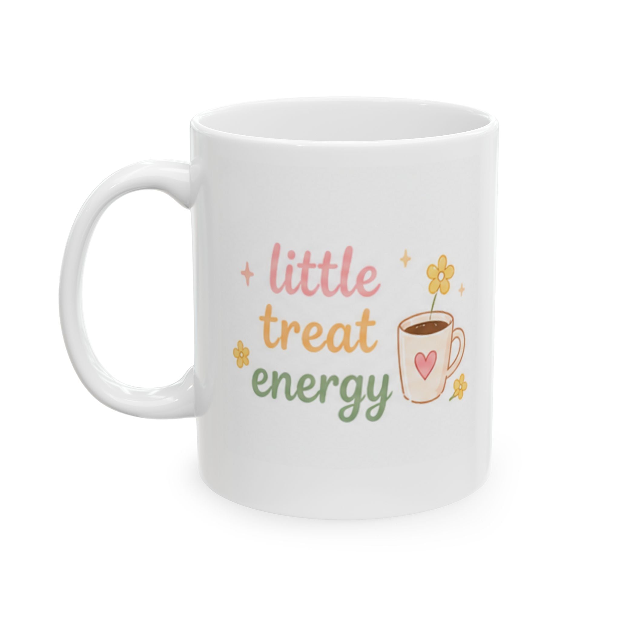 little treat energy Mug | Cute Girly Coffee Mug | Pink Aesthetic Coffee Cup | Coffee Lover Gift | Feminine Ceramic Mug