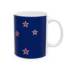 New Zealand Flag Mug | Patriotic Coffee Cup | Gift for Expats, New Zealand Heritage & Travelers