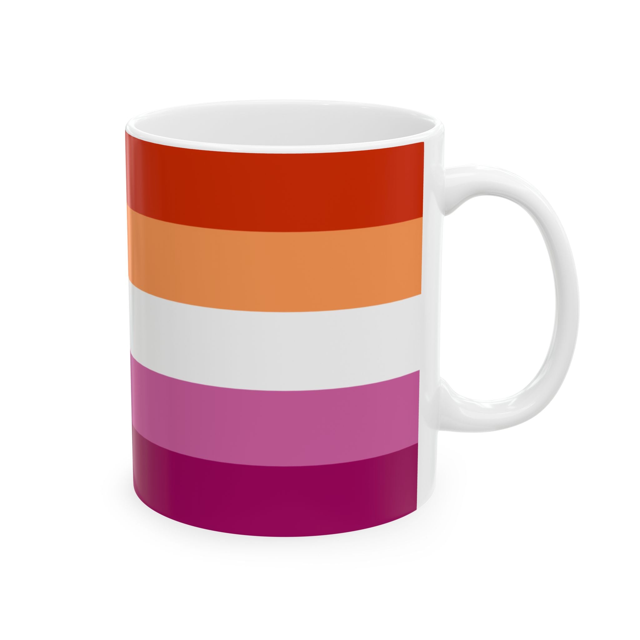 Lesbian Pride Mug | Lesbian Flag Coffee Cup | LGBTQ+ Pride Gift | Queer Community Mug
