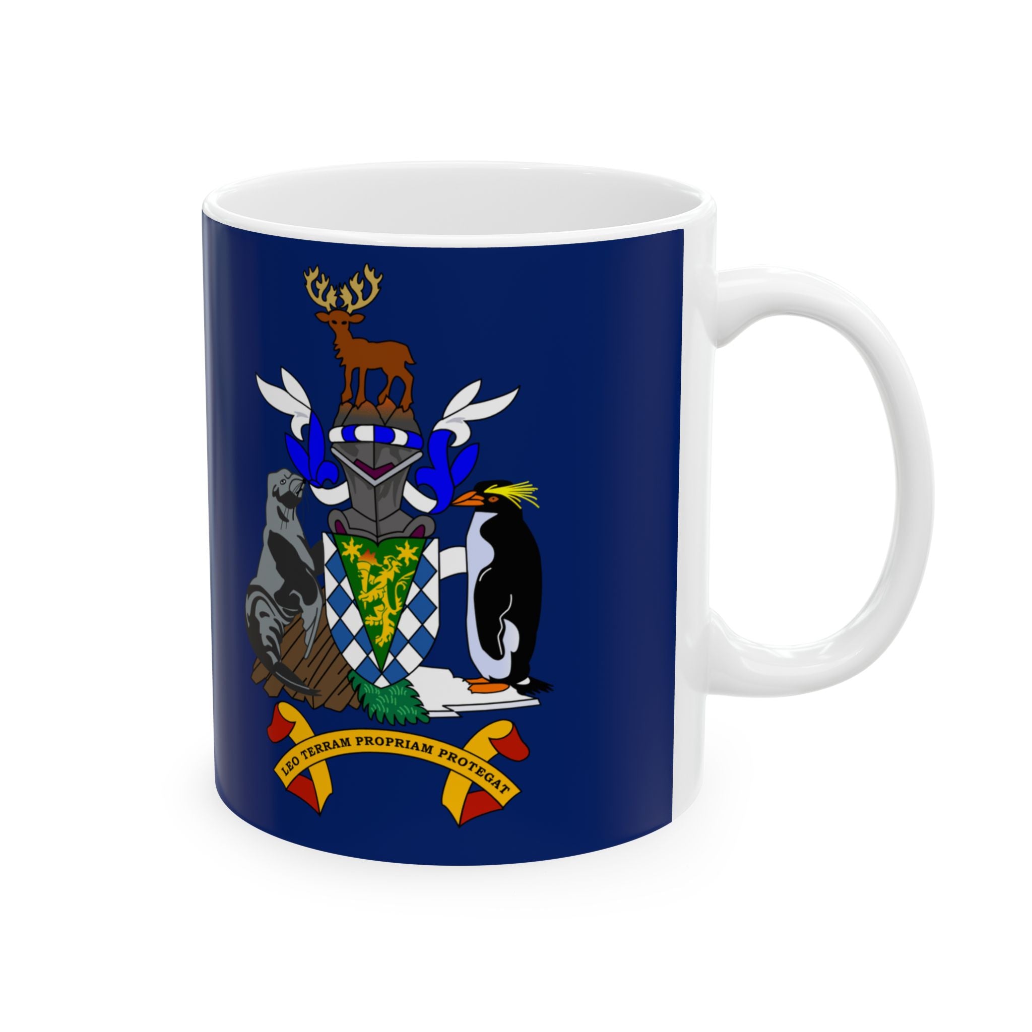 South Georgia Flag Mug | Patriotic Coffee Cup | Gift for Expats, South Georgia Heritage & Travelers
