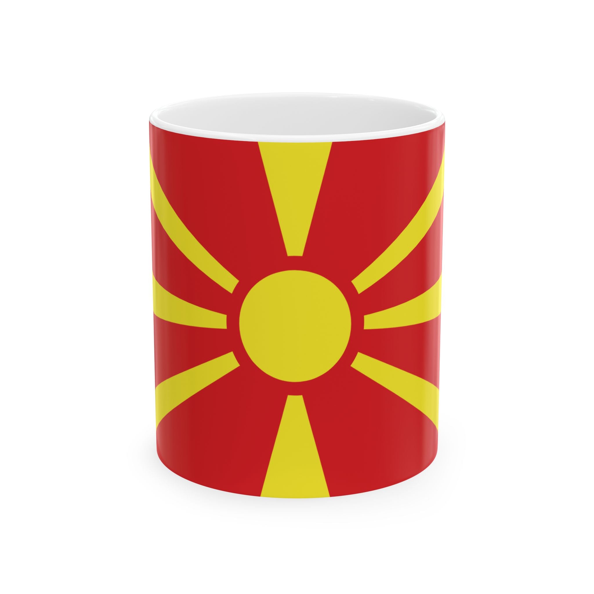 North Macedonia Flag Mug | Patriotic Coffee Cup | Gift for Expats, North Macedonia Heritage & Travelers