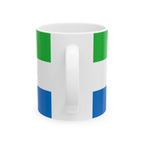 Sierra Leone Flag Mug | Patriotic Coffee Cup | Gift for Expats, Sierra Leone Heritage & Travelers