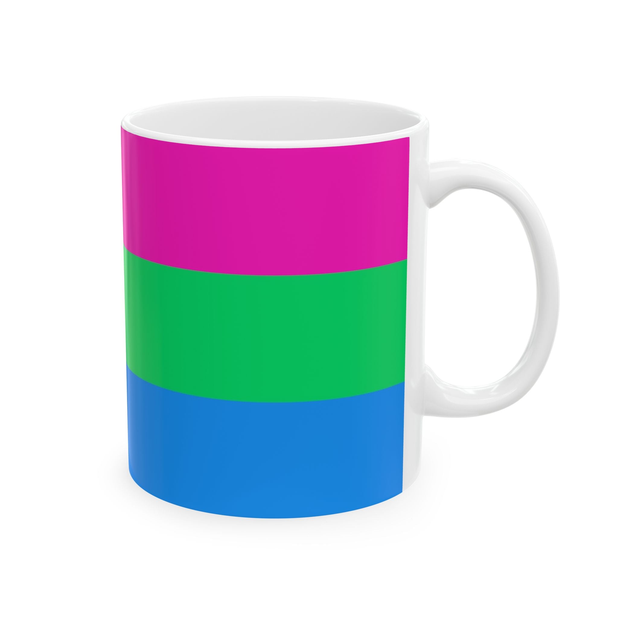 Polysexual Pride Mug | Polysexual Flag Coffee Cup | LGBTQ+ Pride Gift | Queer Community Mug