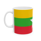 Myanmar Flag Mug | Patriotic Coffee Cup | Gift for Expats, Myanmar Heritage & Travelers