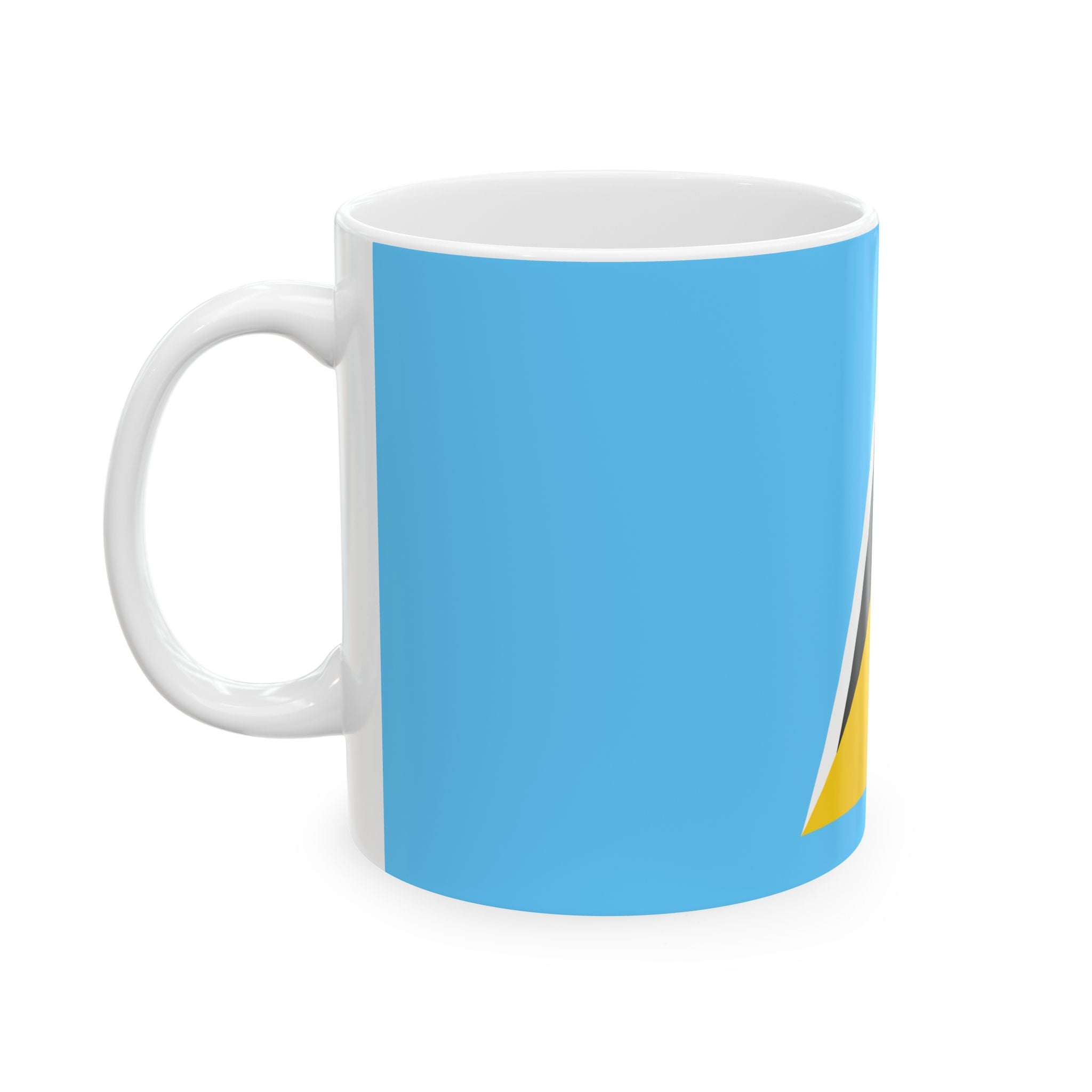 Saint Lucia Flag Mug | Patriotic Coffee Cup | Gift for Expats, Saint Lucia Heritage & Travelers