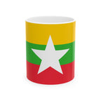 Myanmar Flag Mug | Patriotic Coffee Cup | Gift for Expats, Myanmar Heritage & Travelers