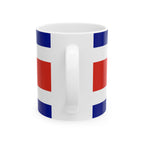 Costa Rica Flag Mug | Patriotic Coffee Cup | Gift for Expats, Costa Rica Heritage & Travelers