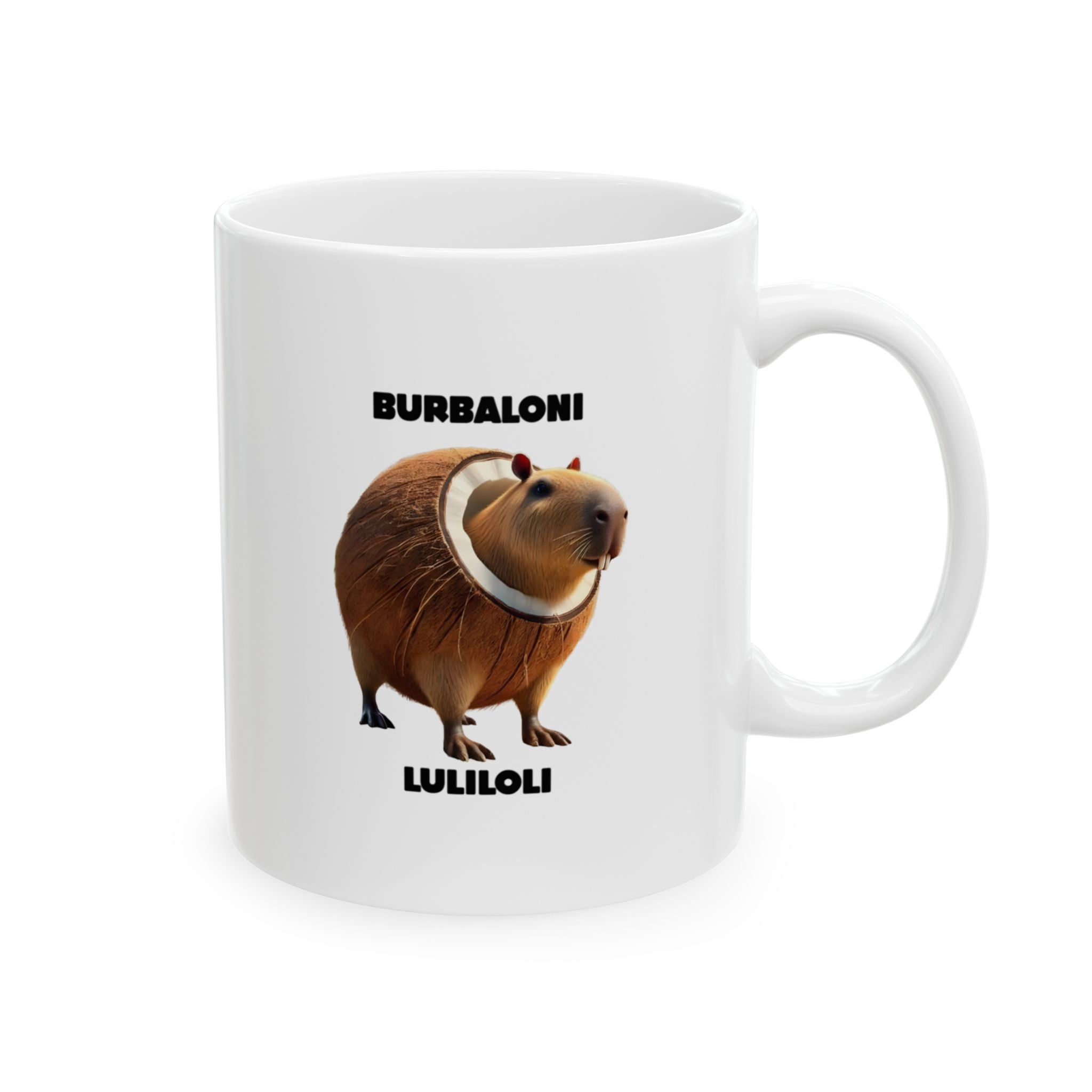 Burbaloni Luliloli Mug | Italian Brainrot Mug | Funny Meme Coffee Mug | Viral TikTok Gift | Ceramic Coffee Cup
