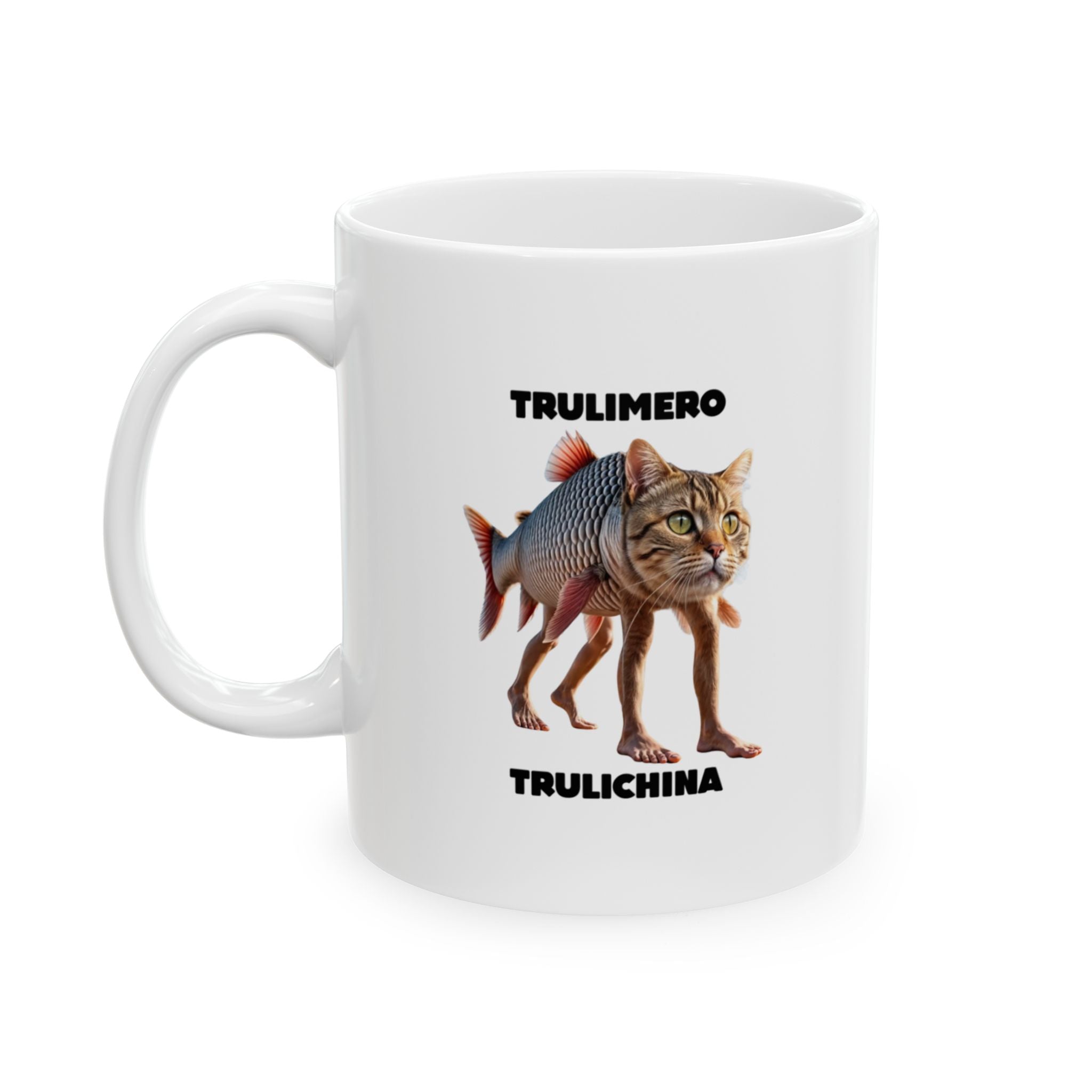 Trulimero Trulichina Mug | Italian Brainrot Mug | Funny Meme Coffee Mug | Viral TikTok Gift | Ceramic Coffee Cup