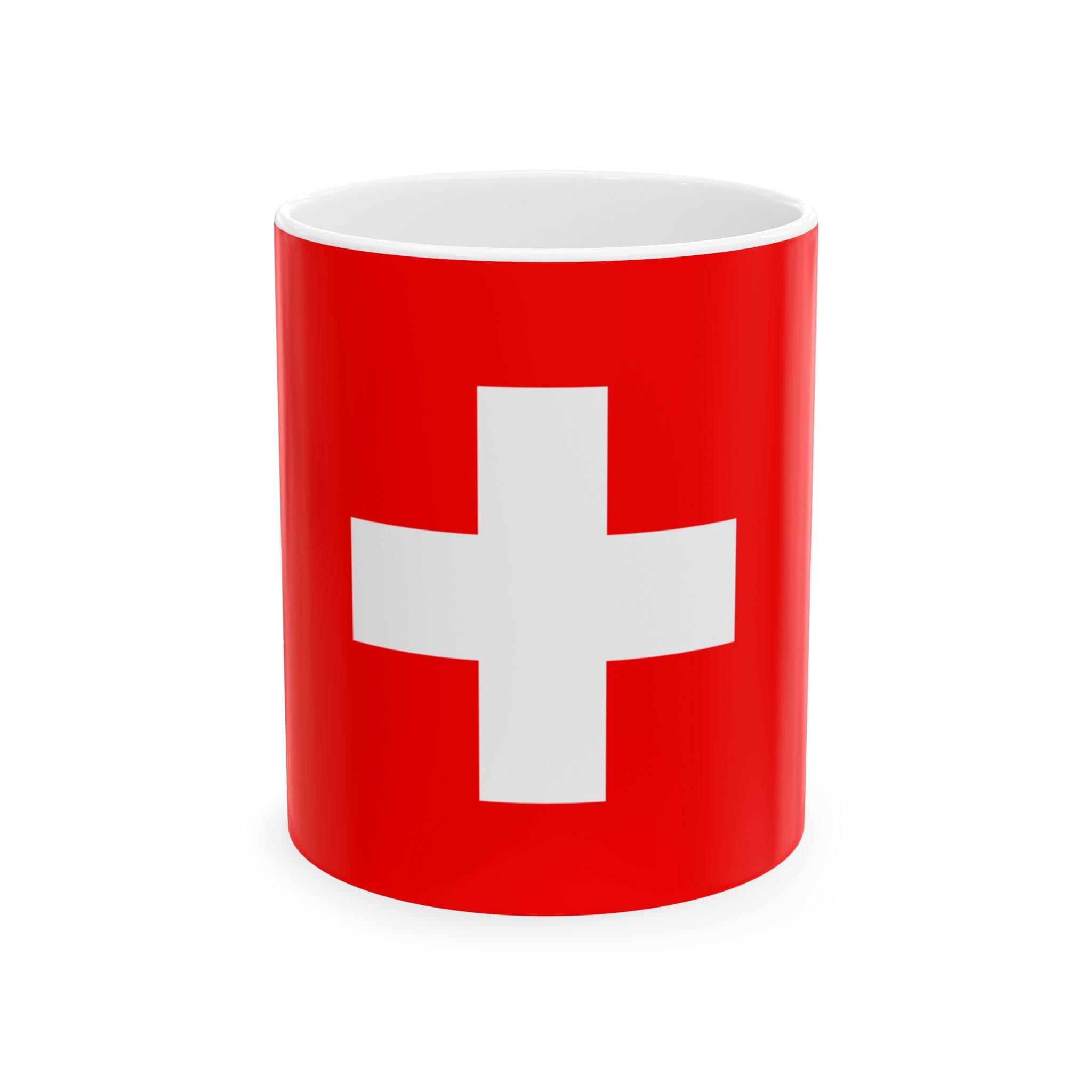 Switzerland Flag Mug | Patriotic Coffee Cup | Gift for Expats, Switzerland Heritage & Travelers