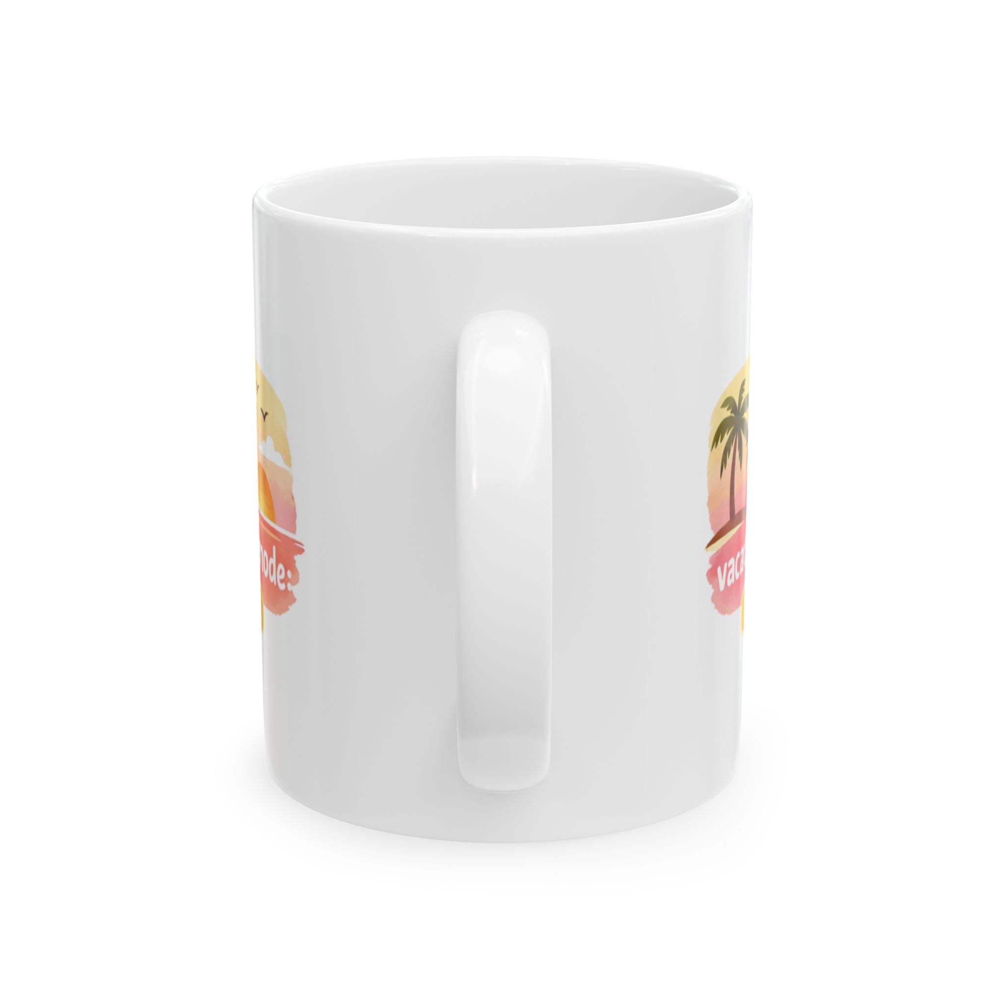vacation mode ON Summer Mug | Cute Coffee Mug | Beach Coffee Cup | Iced Coffee Mug | Summer Gift | Ceramic Mug
