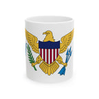 United States Virgin Islands Flag Mug | Patriotic Coffee Cup | Gift for Expats, United States Virgin Islands Heritage & Travelers