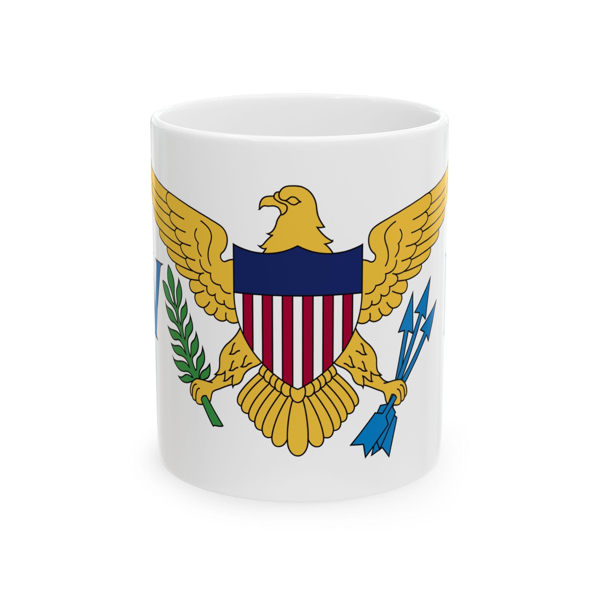 United States Virgin Islands Flag Mug | Patriotic Coffee Cup | Gift for Expats, United States Virgin Islands Heritage & Travelers