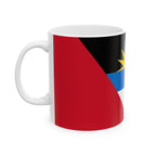 Antigua and Barbuda Flag Mug | Patriotic Coffee Cup | Gift for Expats, Antigua and Barbuda Heritage & Travelers