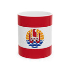 French Polynesia Flag Mug | Patriotic Coffee Cup | Gift for Expats, French Polynesia Heritage & Travelers