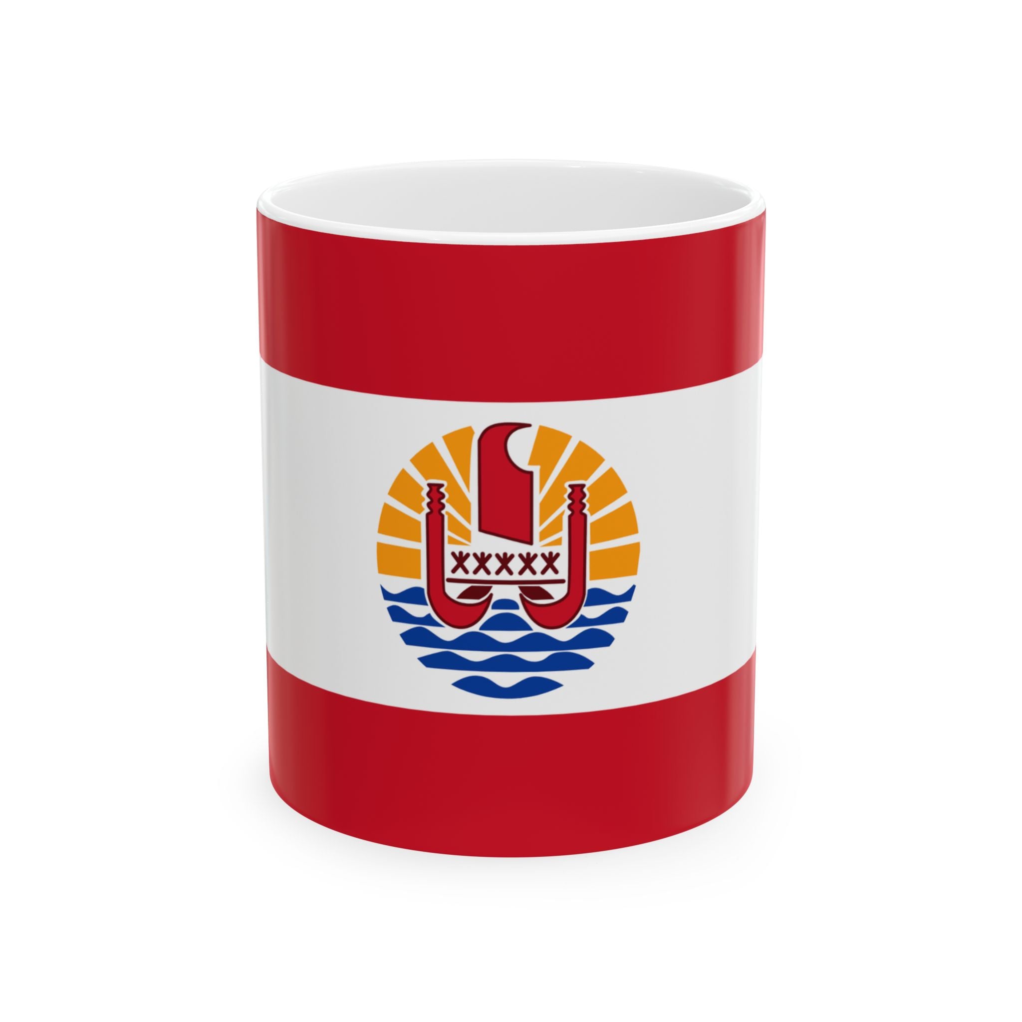 French Polynesia Flag Mug | Patriotic Coffee Cup | Gift for Expats, French Polynesia Heritage & Travelers
